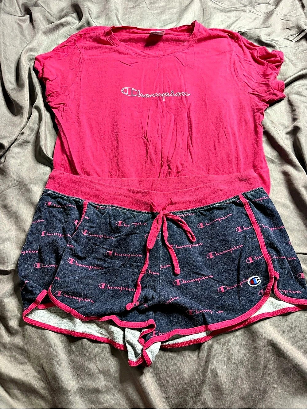Champion Pink & Blue Matching Set Size Medium